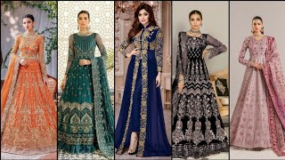 Trending \u0026 Beautiful Anarkali Frock Suits Designs|Designer long frock designs| @Raisaoutfits