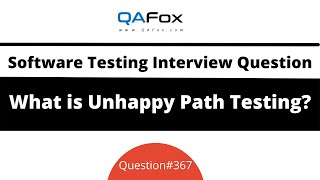 What is Unhappy Path Testing? (Software Testing Interview Question #367)
