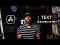 How to Create Text Scramble Effect | Davinci Resolve 21