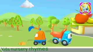 Car cartoons for kids & Street vehicles - Leo the Truck. Toy trucks and cars for kids.\\kids song