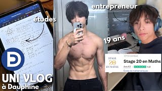 UNI VLOG | A day in my life as a student entrepreneur going to bodybuilding at Dauphine