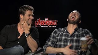 avengers cast making fun of each other for 4 minutes straight
