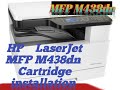 HP LaserJet MFP M438dn, Install IU & Toner Cartridge, | m438dn printer setup first time | M438DN