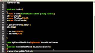MouseWheel Listener Interface || Event Listener || Java Swing Tutorial