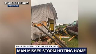 'Thankfully, I wasn't here': Ringgold County family recalls night that storm hit home