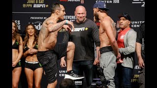 UFC 238: Tony Ferguson vs. Donald Cerrone Weigh-In Staredown - MMA Fighting