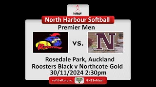 NHSA Softball | 2024 Premier Men | Roosters Black v Northcote Gold 30/11/2024 2:30pm