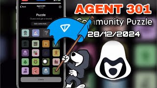 28/12/2024 - Agent 301 Puzzle today | Community Puzzle Agent 301 solved