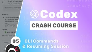 OpenAI Codex Tutorial #5 - CLI Commands & Resuming Sessions