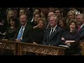 george w. bush delivers emotional eulogy for his father george h.w. bush