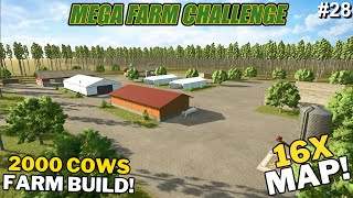 16X MAP! BUILDING A $1,000,000 CATTLE FARM FROM SCRATCH! | Farming Simulator 25 | FS25 Timelapse #28