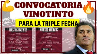 ¡CONVOCATORIA VINOTINTO PARA LA TRIPLE FECHA! José Peseiro convocatoria Venezuela preliminar