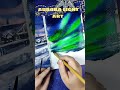 draw aurora northern lights portrait watercolor tutorial