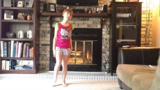 9 year old Ava Partridge shuffling to Party Rock Anthem
