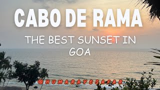 SOUTH GOA PART 2 | CABO DE RAMA SUNSET POINT | WE SAW THE BEST SUNSET IN GOA | FARM HOUSE RESTAURANT