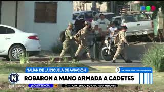 Robo a mano armada a cadetes en avenida Fuerza Aerea