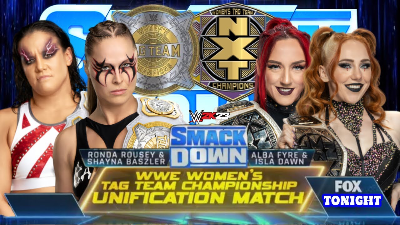 WWE 2K23 (PS5) WWE Women's Tag Team Championship Unification Match ...