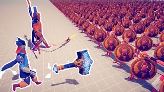 ARES & THOR vs ARMIES - Totally Accurate Battle Simulator TABS