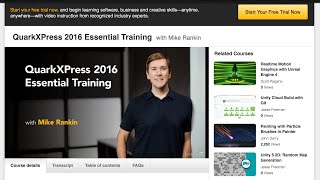 Lynda.com has released a 5:44h training course on QuarkXPress 2016