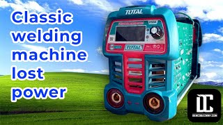 Repair classic total 250A electronic welding machine with broken IGBT and lost power step by step