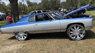 Old school Chevy impala donk slammin! 4 hippo 15s, 454 big block, 30 inch wheels