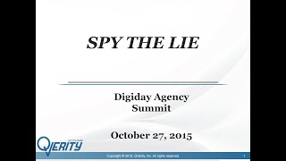 "Spy The Lie" Susan Carnicero  (recorded 2015)