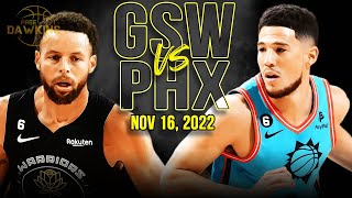 Golden State Warriors vs Phoenix Suns Full Game Highlights | Nov 16, 2022 | FreeDawkins