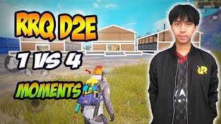 RRQ | D2E - Best PUBG Mobile Montage || All 1 VS 4 Clutches | Op Gameplay || PMCO Winner ||