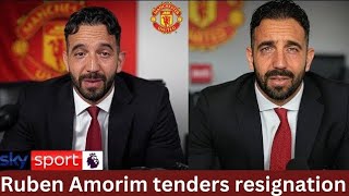 RÚBEN AMORIM SHOCKS MANCHESTER UNITED – RESIGNS AS MANAGER! HUGE DECISION ROCKS OLD TRAFFORD!