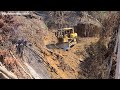 Unbelievable Dozer Operator Skill CAT D6R XL Opening Forest Road, Dozer Working in Mountain