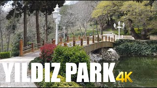 Yıldız Park, Istanbul deserted morning walking tour 4k 60fps