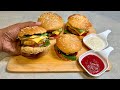 Homemade Eggless Veg Burger Recipe With Easy Beet Sauce & Cashew sauce / Kongu Adukkalai #panmethod