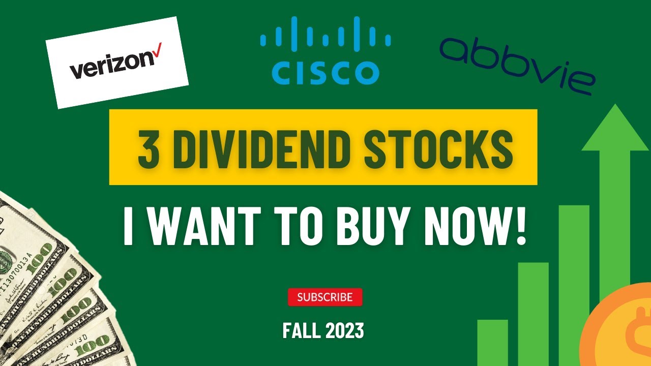 TOP 3 DIVIDENDS STOCKS To INVEST In Right NOW! - Verizon (VZ), Cisco ...