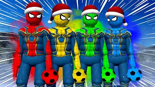 Ultimate Ragdoll Battle: Spider-Man Saves Christmas!