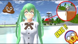 RINA pooping at the camping site - SAKURA SCHOOL SIMULATOR