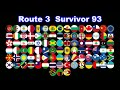 Route Elimination ~200 countries marble race #23~ in Algodoo  Marble Factory