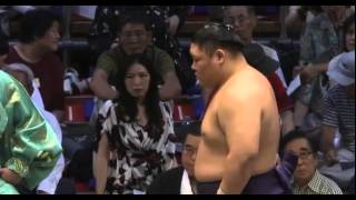 Kitaharima vs Tochihiryu Day 13 Sumo Nagoya Basho July 2014