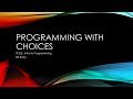 JavaScript - Week03b - Selection if/else and if/else if