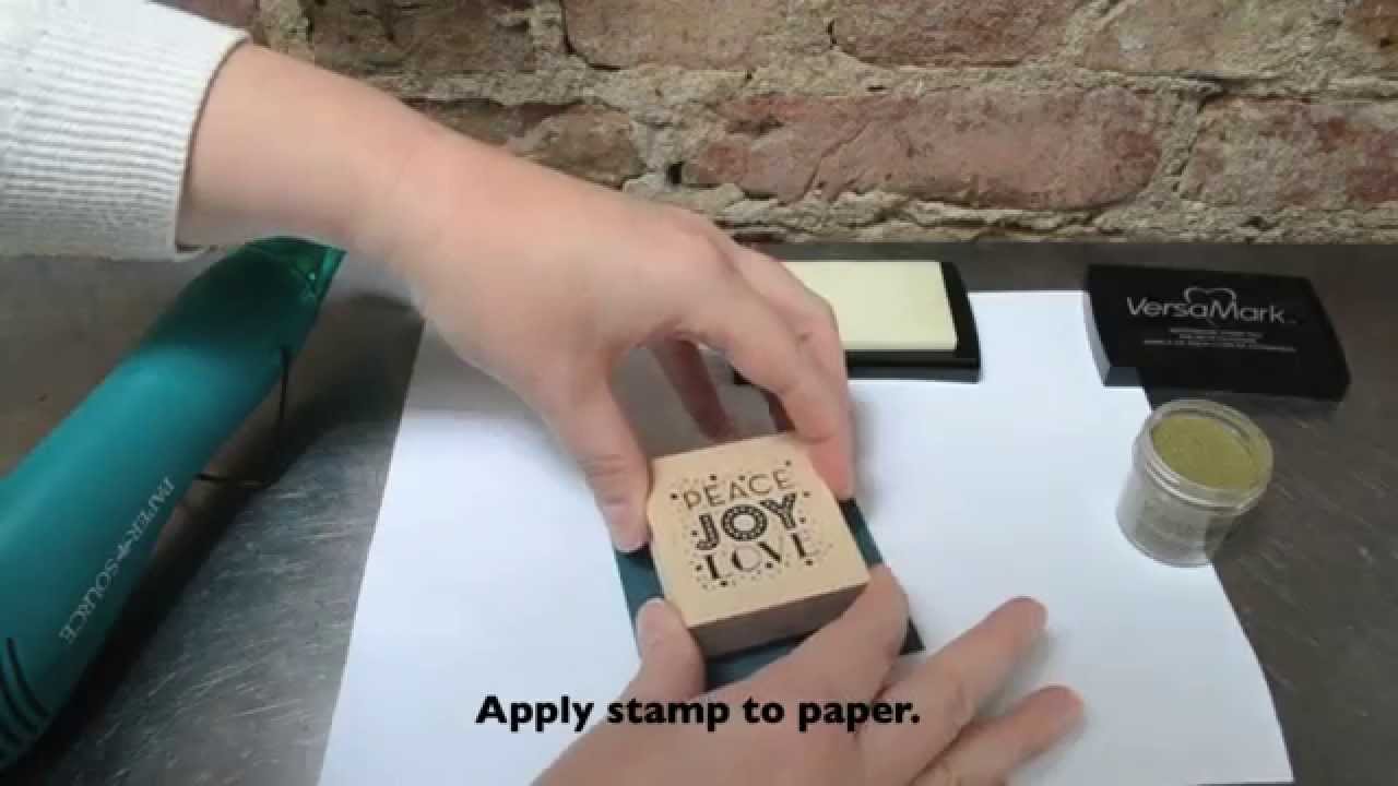 Heat Embossing Tutorial At Abigail Mathy Blog