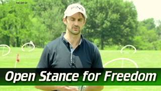 Instant Golf Swing Improvement | Improve Ball Striking Open Stance For Freedom