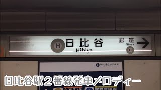 H08-2【日比谷線】《公園日和》日比谷駅２番線発車メロディー