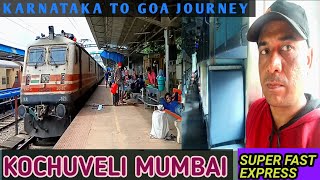 22114 Kochuveli LTT Mumbai Super Fast Express Journey In Sleeper Class Mangalore To Madgaon |