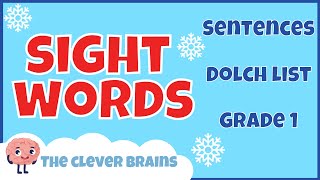 SIGHT WORDS FOR FIRST GRADE WITH SENTENCES | DOLCH WORD LIST