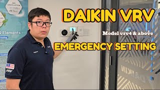 How to set Emergency Operation VRV4 & above | Cara setting bypass compressor Daikin VRV