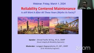 Reliability Centered Maintenance (RCM) Webinar