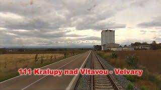 Trať 111 Kralupy nad Vltavou - Velvary a zpět