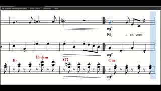 Faj a szivem jaj de nagyon beteg - sheet music for string trio