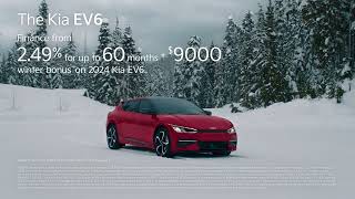 The 2024 EV6. Get $9,000 Winter Bonus on 2024 Kia EV6. Applicable to Lease and Loan only.