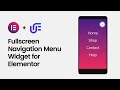 Fullscreen Navigation Menu Widget for Elementor