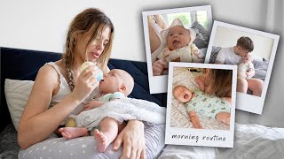 Realistic Morning Routine With A Newborn